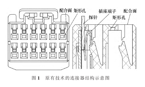 原有技術的連接器結構示意圖
